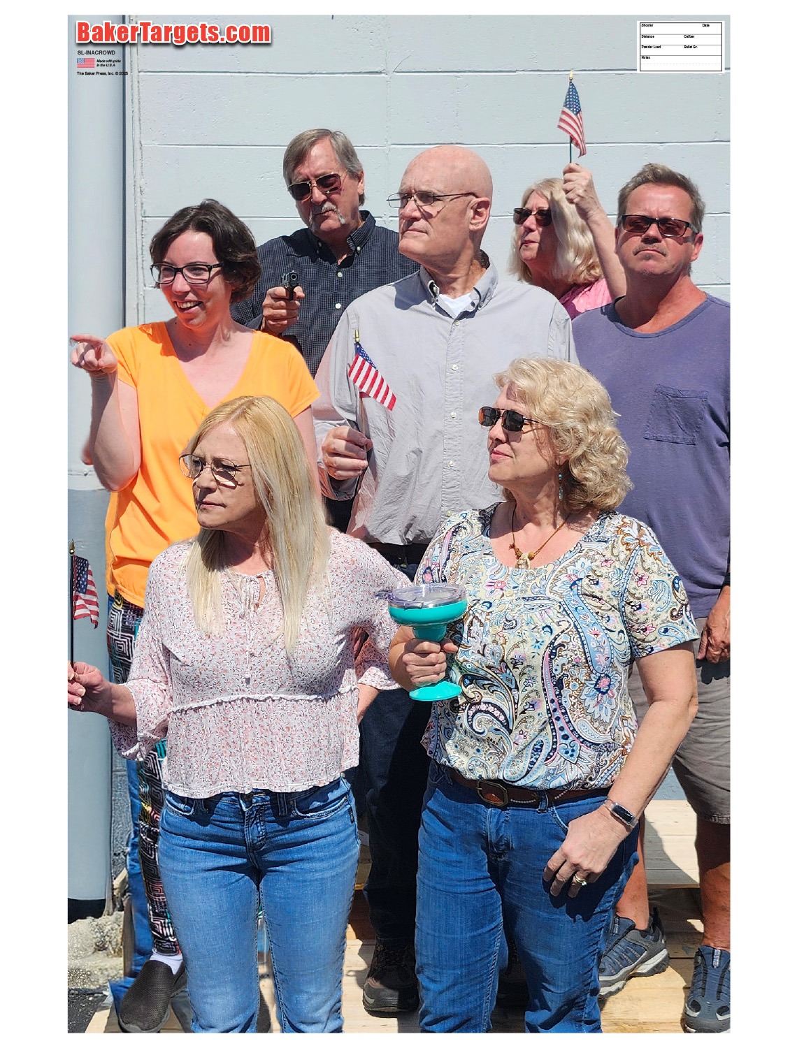 real in a crowd target