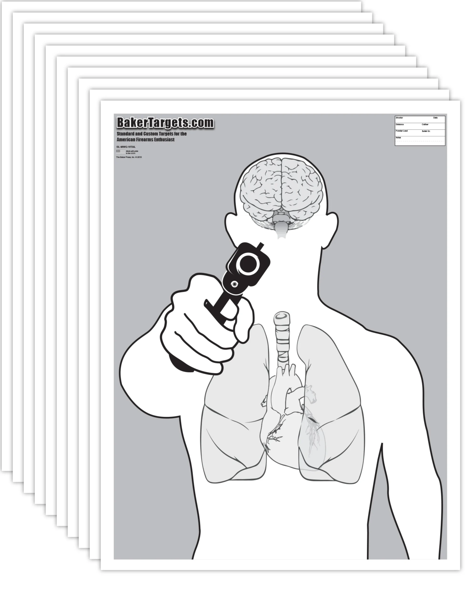 Get-Ten Pack - Man with Gun-w/ Vital Organs